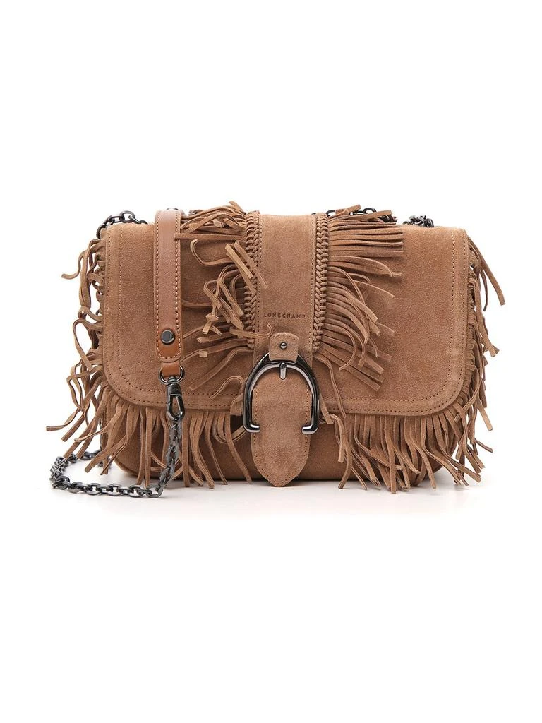 商品Longchamp|Longchamp Fringed Front Flap Crossbody Bag,价格¥4441,第1张图片