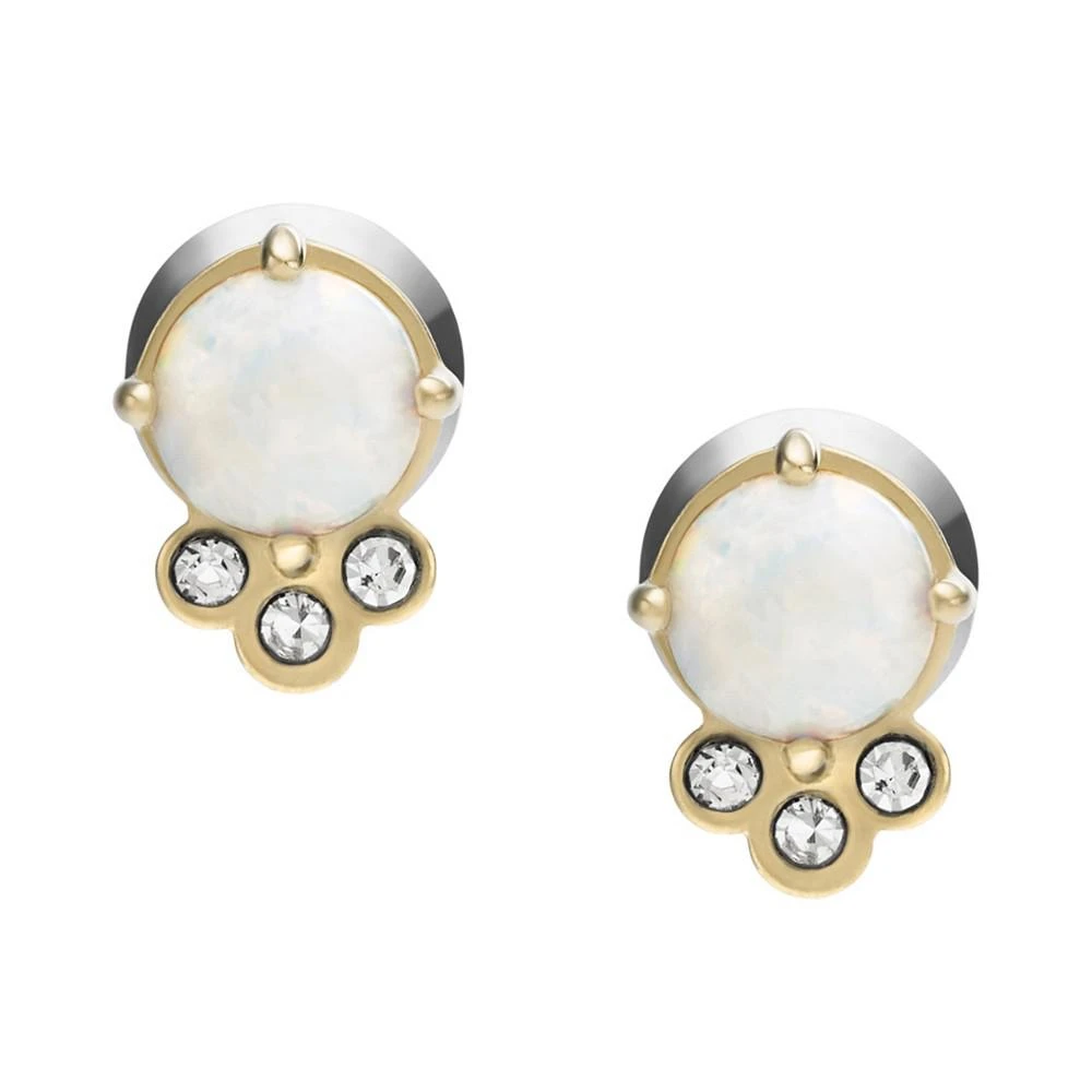 商品Fossil|Val Celestial White Opal Stud Earring,价格¥339,第1张图片