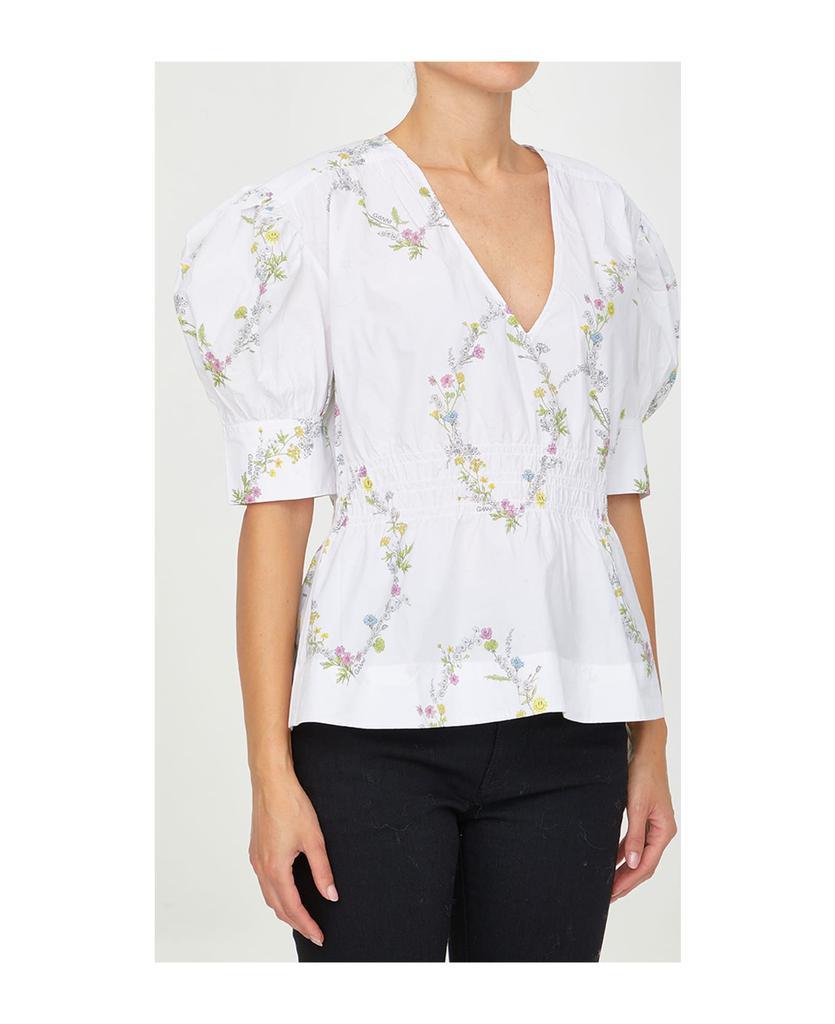 商品Ganni|Floral Cotton Shirt,价格¥1196,第4张图片详细描述