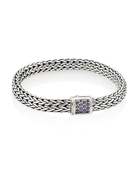 Classic Chain Gemstone & Sterling Silver Medium Bracelet商品第1张图片规格展示