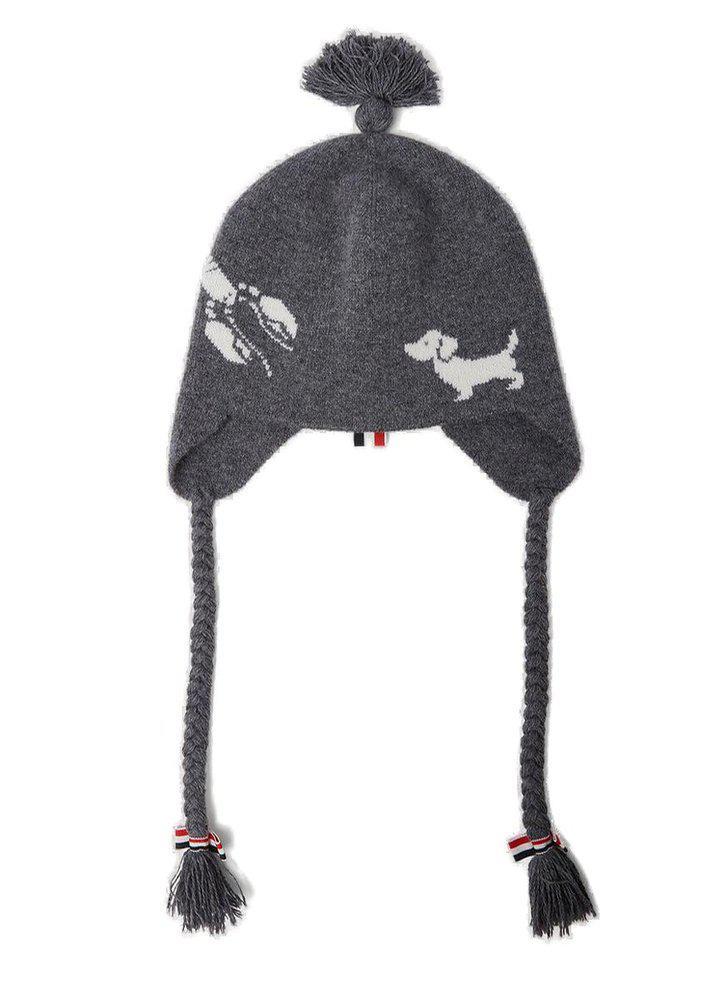商品Thom Browne|Thom Browne Graphic Knit Beanie,价格¥2076,第1张图片