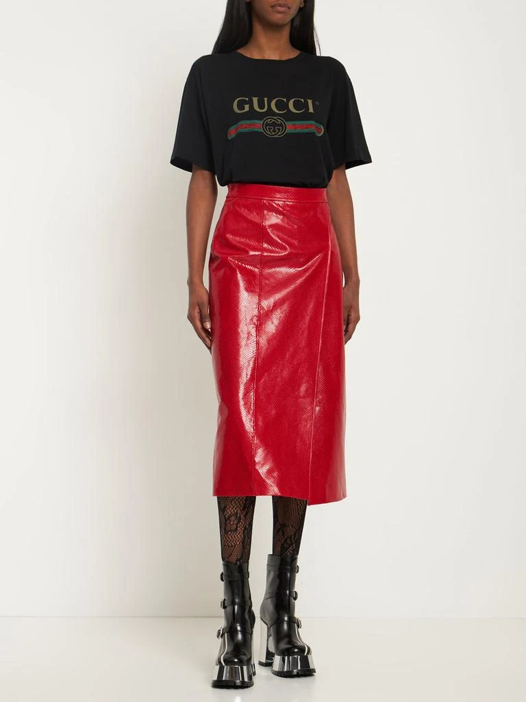 商品Gucci|Vintage Logo Cotton Jersey T-shirt,价格¥4542,第1张图片详细描述