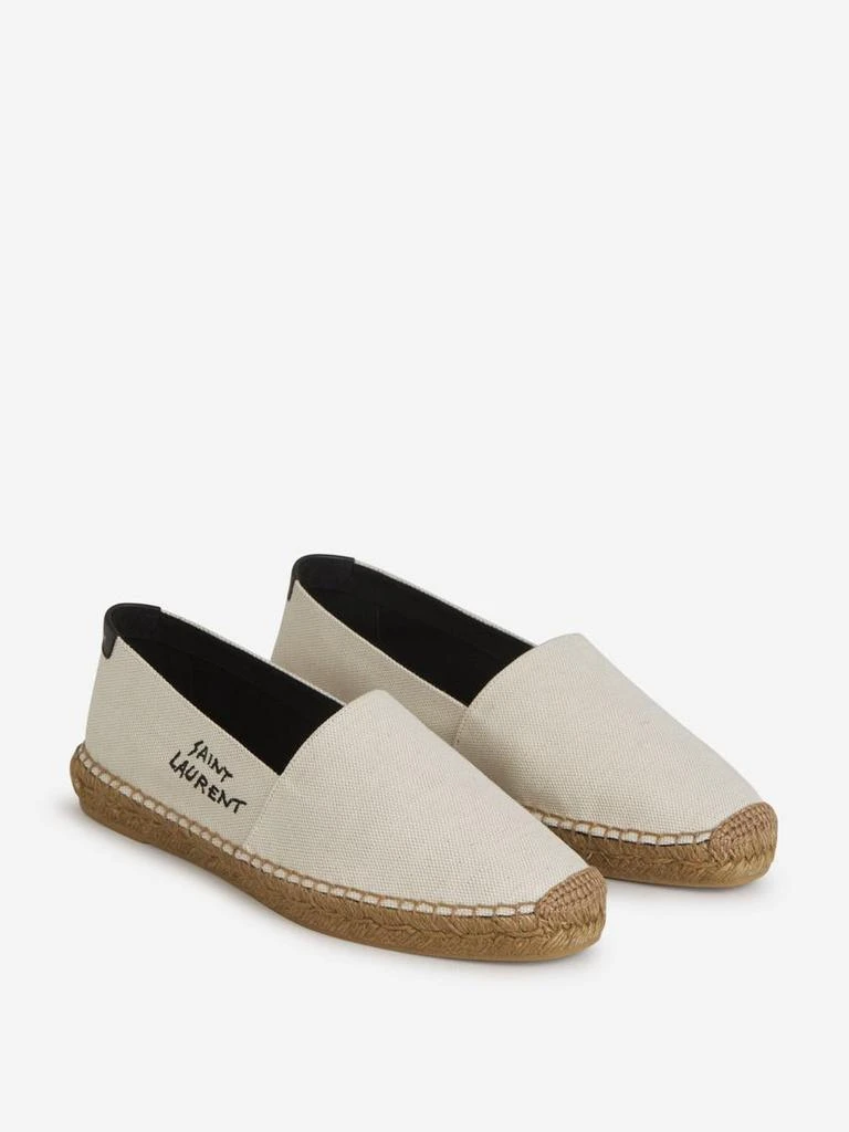 商品Yves Saint Laurent|Saint Laurent Embroidered Canvas Espadrilles,价格¥3912,第2张图片详细描述