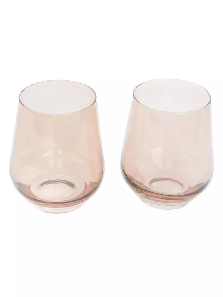 商品Estelle Colored Glass|Tinted Stemless Wine Glasses 2-Piece Set,价格¥561,第2张图片详细描述