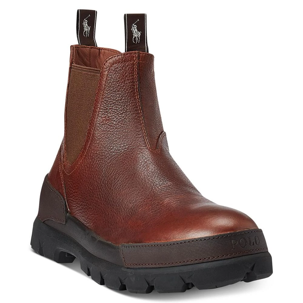 商品Ralph Lauren|Men's Oslo Tumbled Leather Chelsea Boots,价格¥662,第1张图片