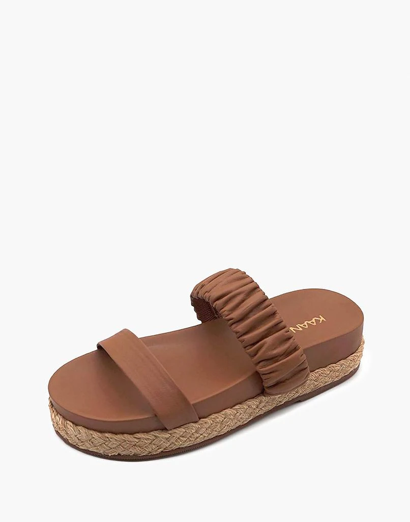 商品Madewell|KAANAS Selangor Ruched Platform Pool Slide,价格¥1023,第3张图片详细描述