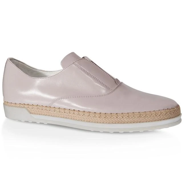 商品Tod's|Ladies Espadrilles Leather Slip On Shoes in Glove,价格¥1149,第1张图片