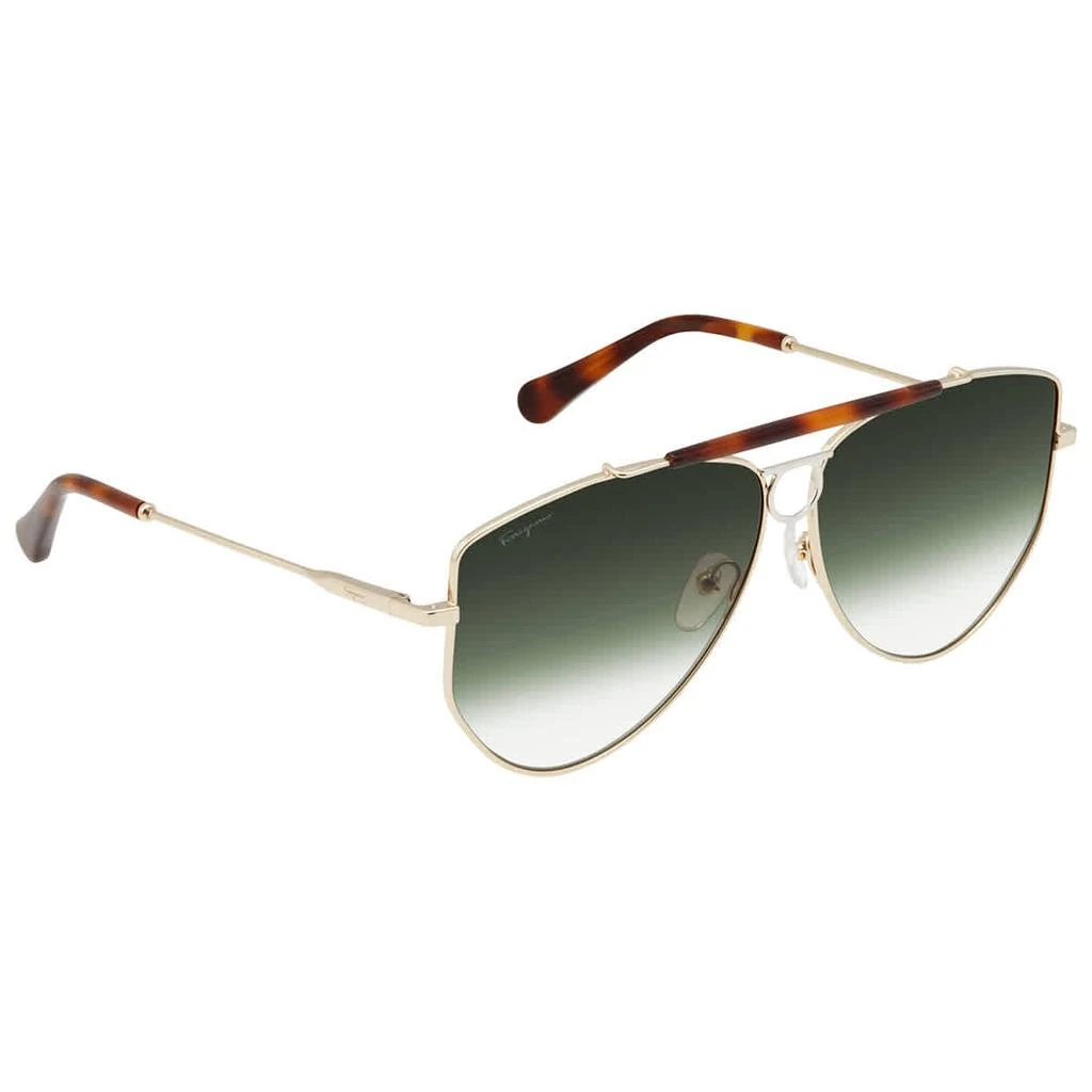 商品Salvatore Ferragamo|Salvatore Ferragamo Ladies Gold Tone Square Sunglasses SF241S75061,价格¥598,第1张图片