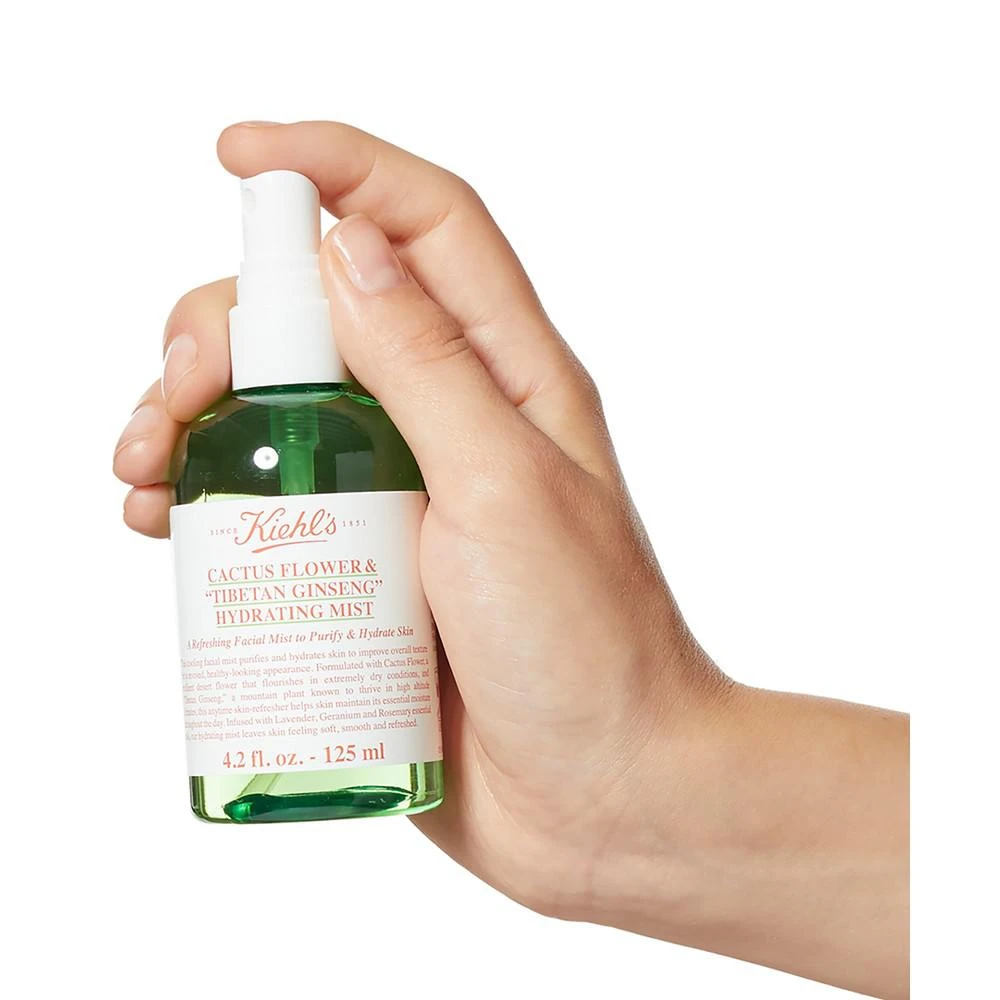 商品Kiehl's|Cactus Flower & Tibetan Ginseng Hydrating Mist, 4.2-oz.,价格¥201,第2张图片详细描述