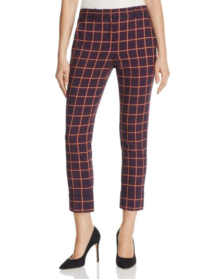 商品Theory|Theory York Plaid Crop Pants,价格¥1096,第1张图片