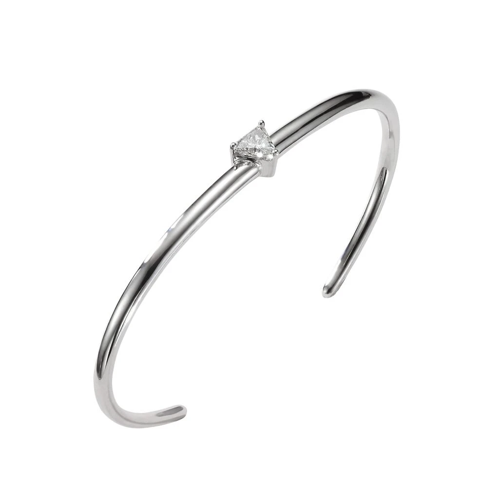 商品AME|Âme Trio 18K White Gold, Lab-Grown Diamond 0.55ct. Single Wrist Cuff Bracelet,价格¥20548,第1张图片