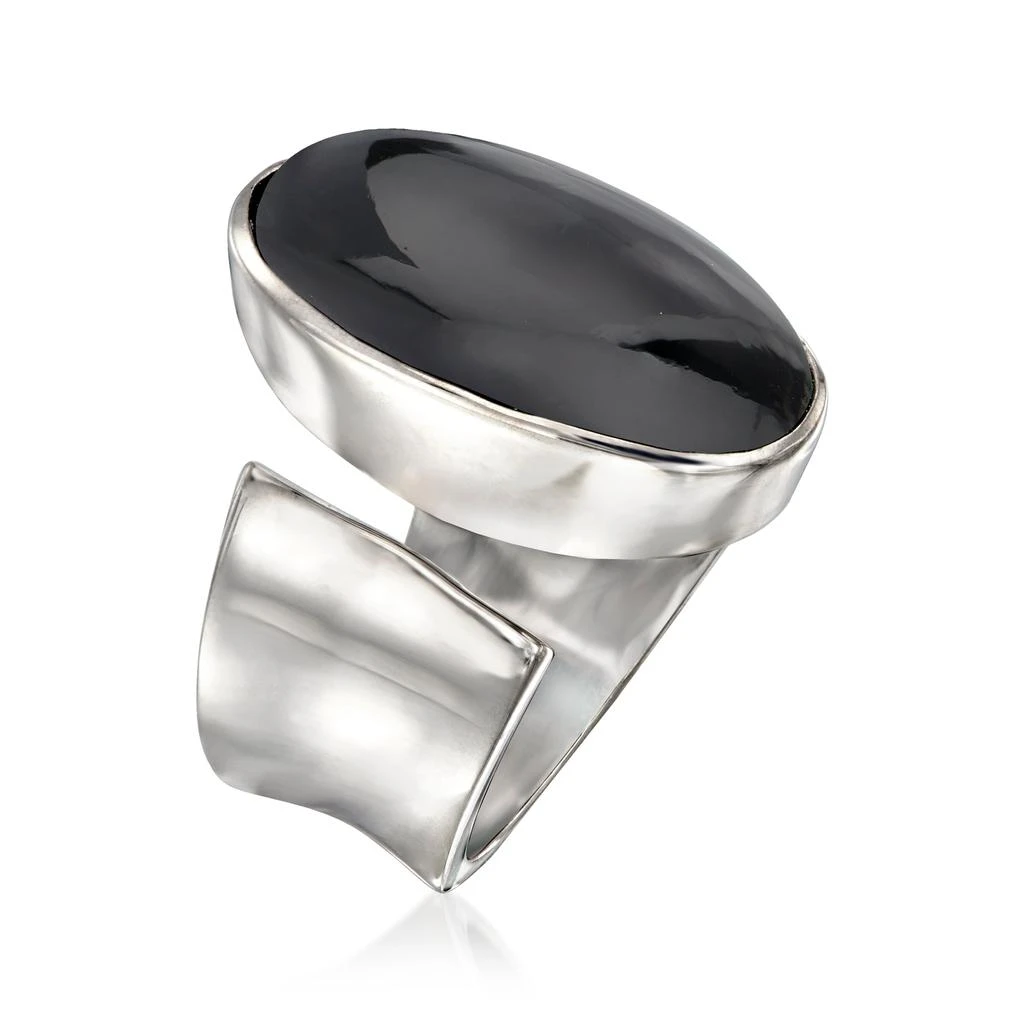 商品Ross-Simons|Black Onyx Wrap Ring in Sterling Silver,价格¥829,第3张图片详细描述