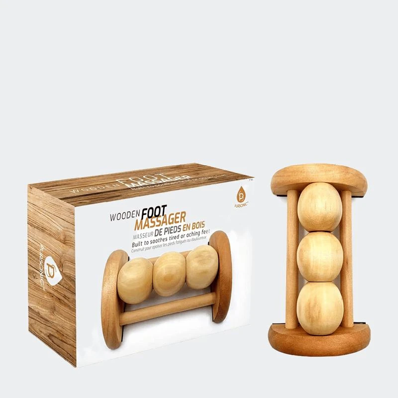 商品PURSONIC|All Natural Wooden Foot Massager Roller,价格¥130,第1张图片