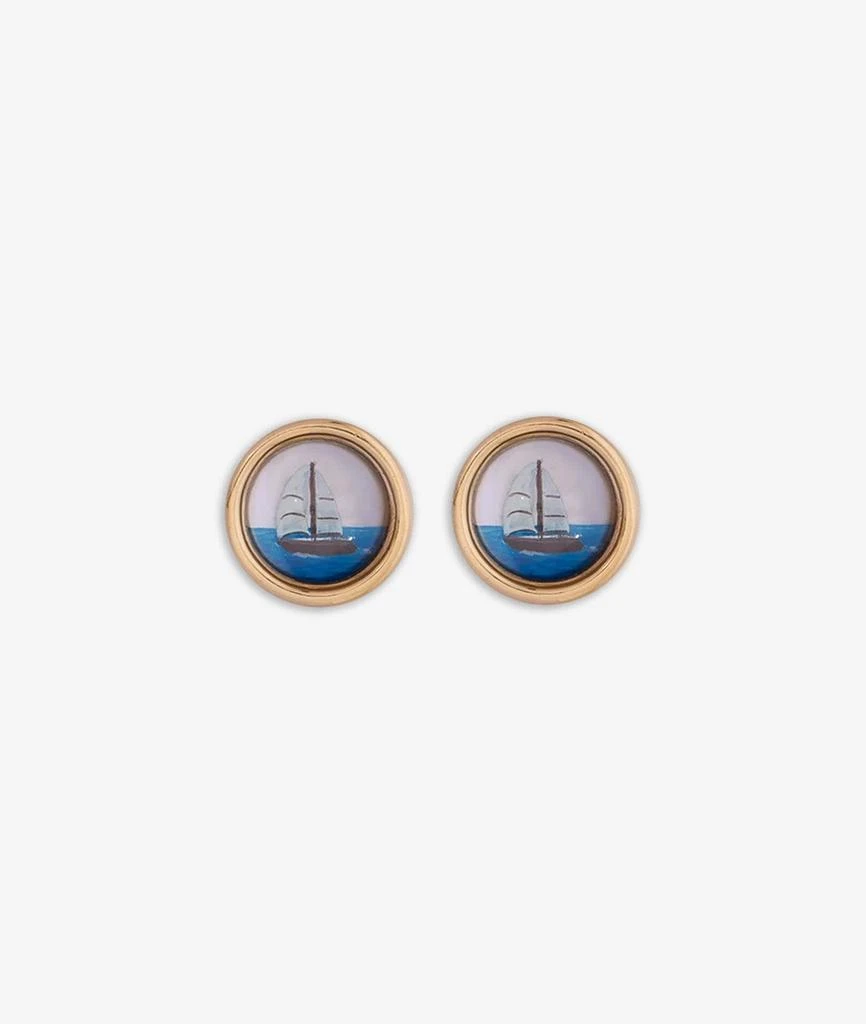 商品Larusmiani|Cufflinks With Sailing Boat Cufflinks,价格¥29687,第2张图片详细描述