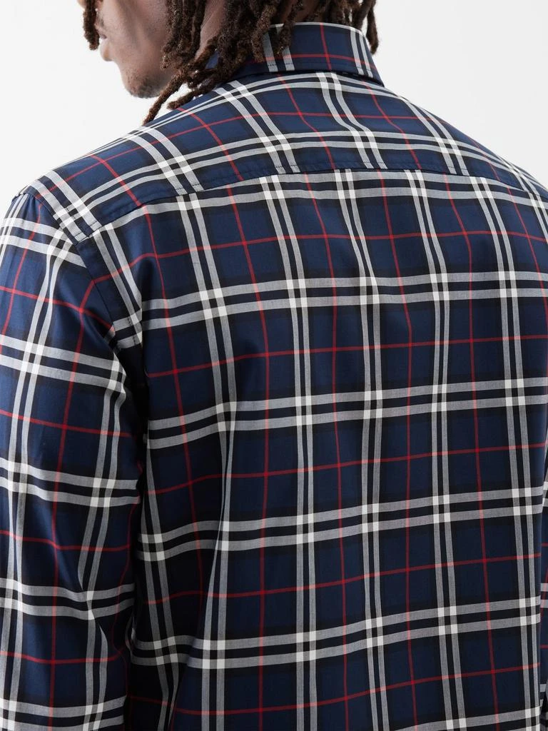 商品Burberry|Simson long-sleeve check cotton shirt,价格¥5562,第5张图片详细描述