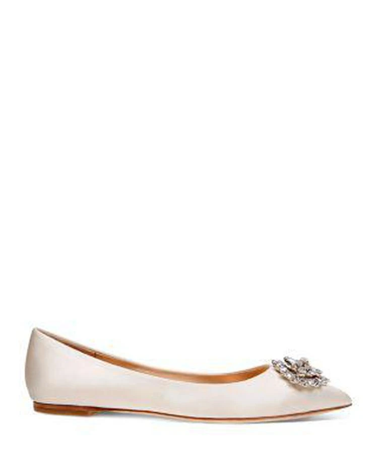 商品Badgley Mischka|宝石装饰尖头平底鞋,价格¥454,第2张图片详细描述