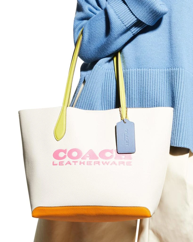商品Coach|Kia Colorblock Leather Tote Bag,价格¥953,第4张图片详细描述