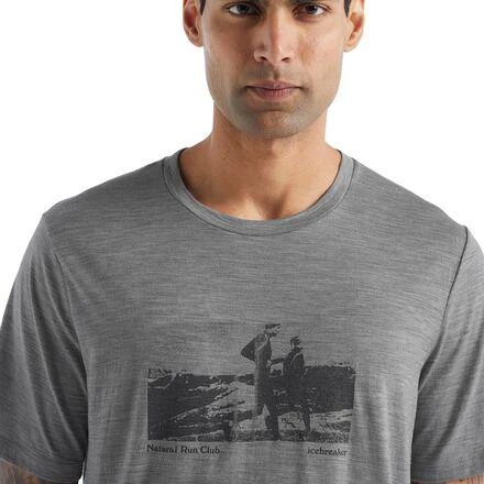商品Icebreaker|Tech Lite II Natural Run Club Short-Sleeve T-Shirt - Men's,价格¥314,第5张图片详细描述