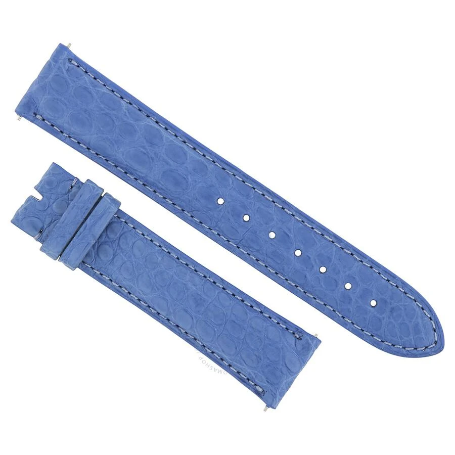 商品Hadley Roma|20 MM Sea Blue Alligator Leather Strap,价格¥372,第1张图片