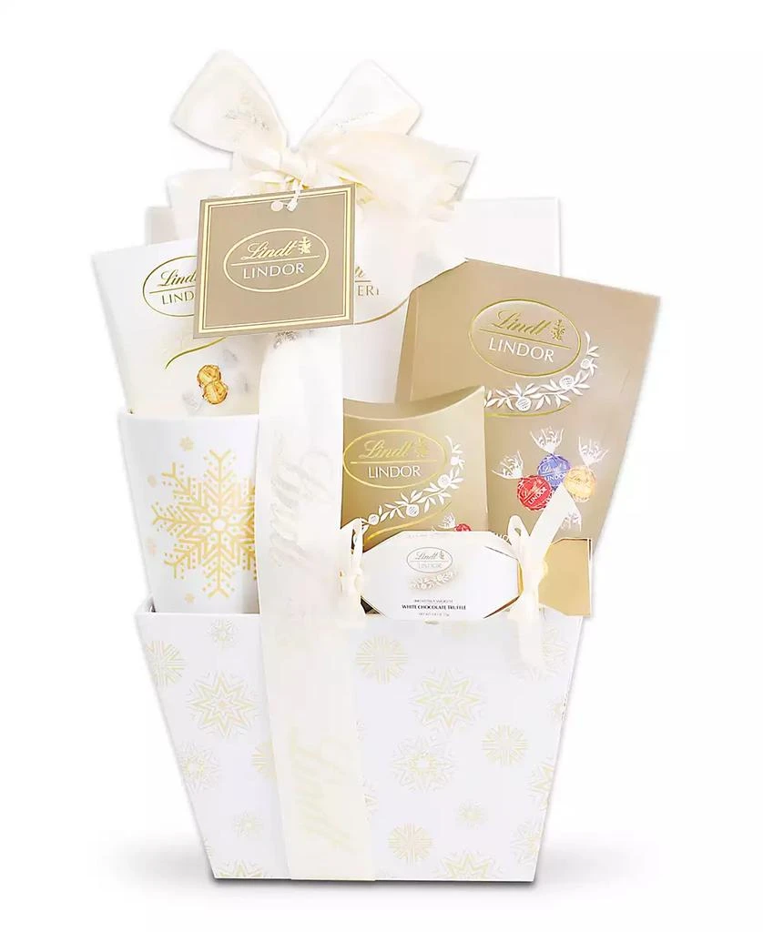 商品Alder Creek Gift Baskets|Lindt Chocolate Snowflake Wishes Gift Basket, 12 Piece,价格¥309,第1张图片