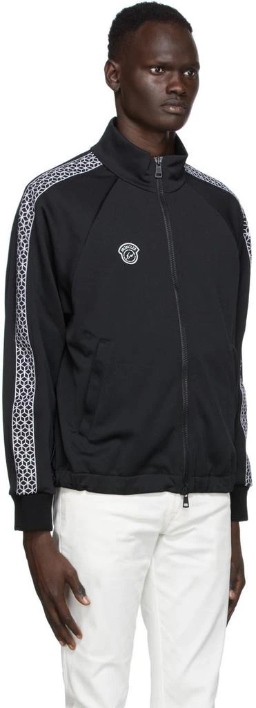 商品Moncler|7 Moncler FRGMT Hiroshi Fujiwara Black Cardigan Zip-Up Jacket,价格¥9711,第2张图片详细描述