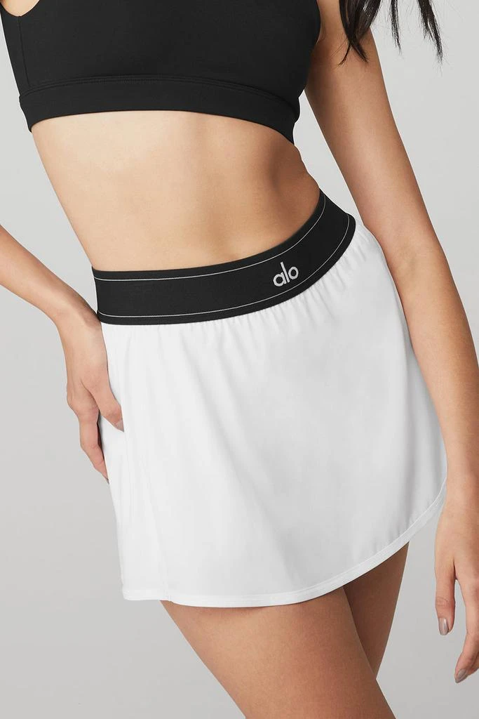 商品Alo|Match Point Tennis Skirt - White,价格¥510,第5张图片详细描述