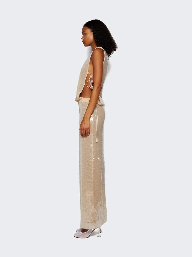 商品Christopher Esber|Lucent Sequin Seperation Gown White,价格¥6017,第4张图片详细描述
