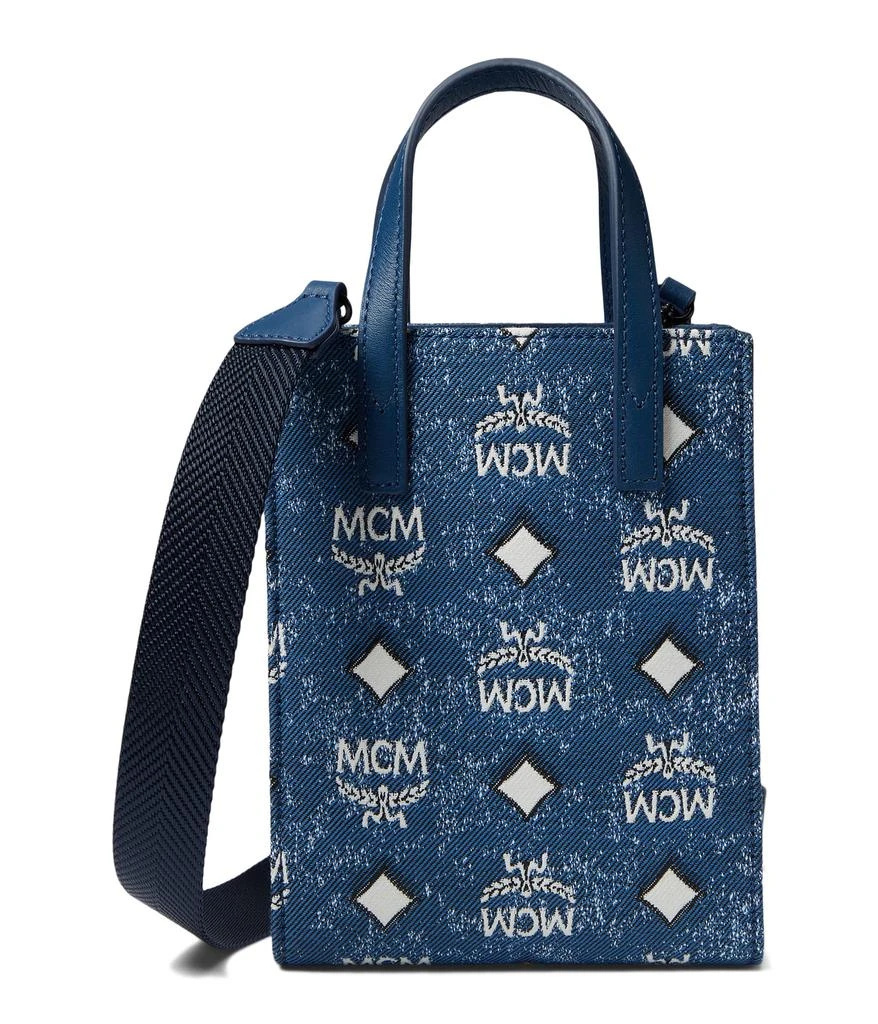 商品MCM|Aren Vintage Monogram Fabric Tote XMN Leather,价格¥5194,第1张图片