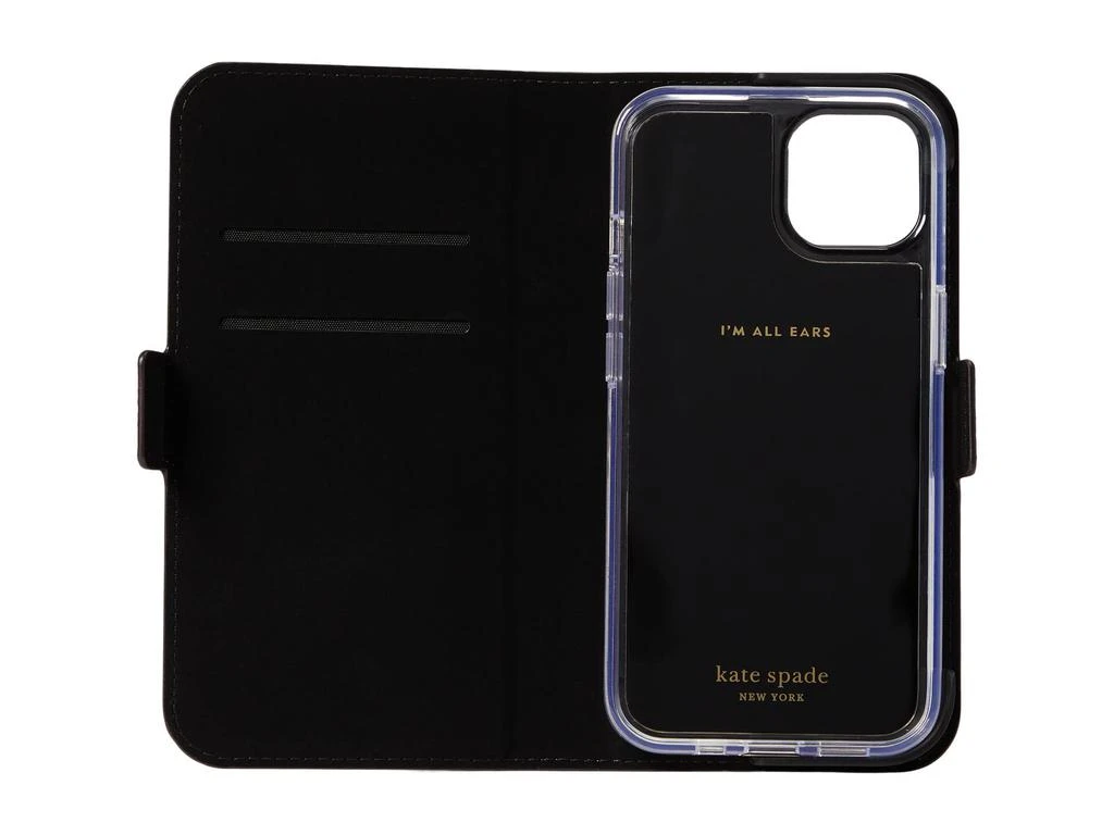 商品Kate Spade|Spade Flower Coated Canvas Folio Phone Case for iPhone® 13,价格¥351,第3张图片详细描述