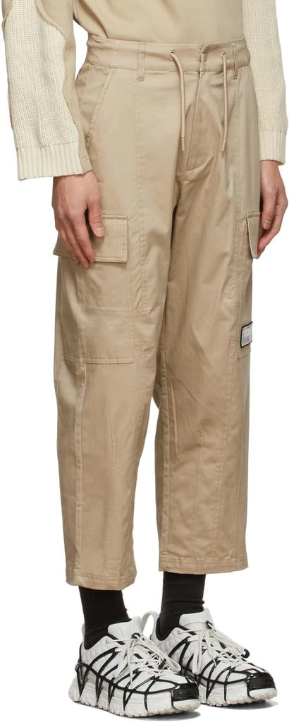 商品Li-Ning|Beige Cotton Cargo Pants,价格¥483,第2张图片详细描述