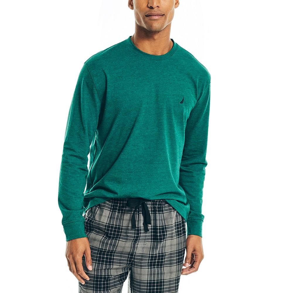 Men's Relaxed-Fit Long-Sleeve Pajama T-Shirt商品第4张图片规格展示