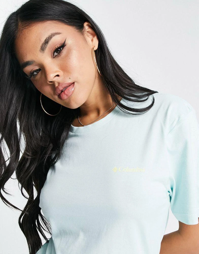 商品Columbia|Columbia Unionville back print t-shirt in light green Exclusive at ASOS,价格¥148,第3张图片详细描述