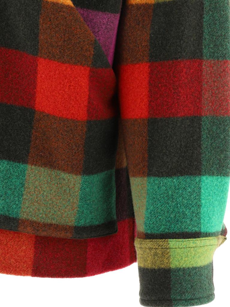Wool overshirt with check pattern商品第4张图片规格展示