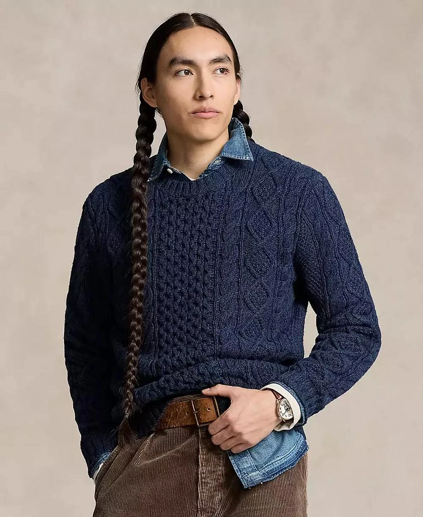 商品Ralph Lauren|Men's The Iconic Fisherman's Sweater,价格¥1276,第1张图片