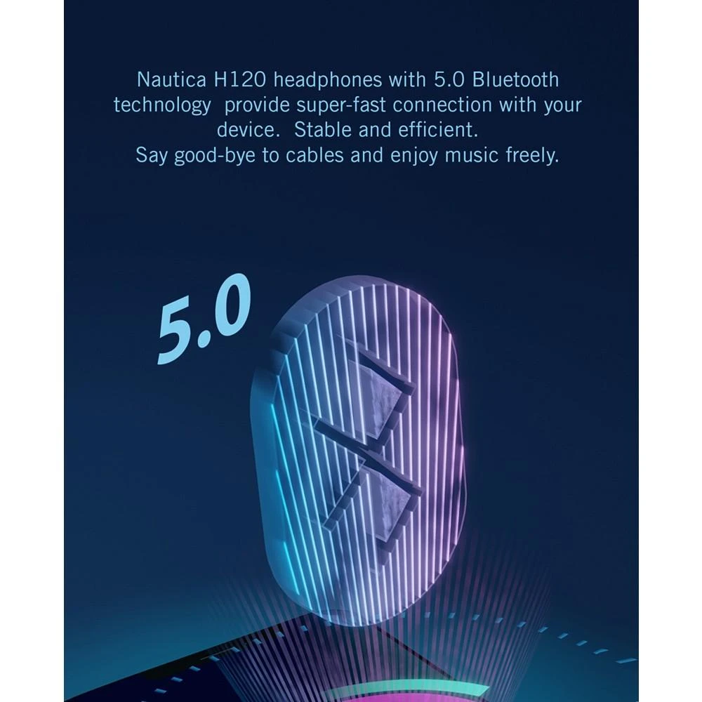 商品Nautica|H120 Bluetooth Headphones,价格¥329,第5张图片详细描述
