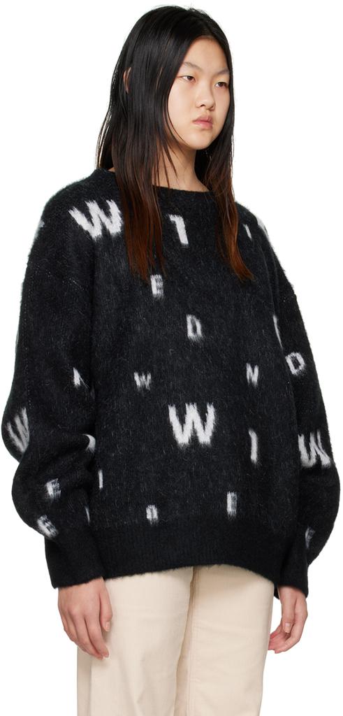 Black Lettering Sweater商品第2张图片规格展示