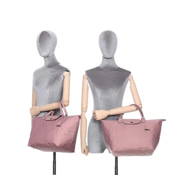 商品[国内直发] Longchamp|珑骧LONGCHAMP包包女包饺子包Le Pliage Club系列短柄中号可折叠手提包饺子包 短柄中号复古粉色L1623 619 P44,价格¥630,第5张图片详细描述