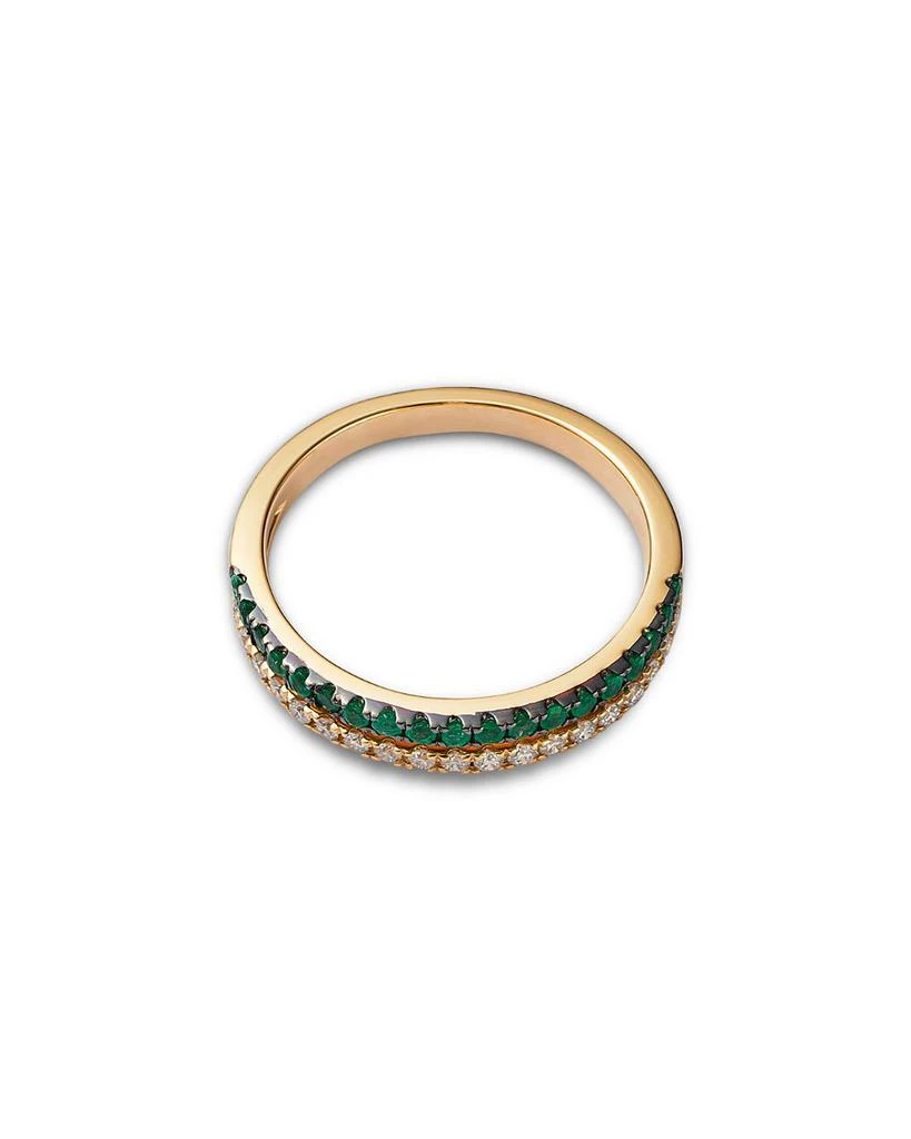 商品Bloomingdale's Fine Collection|Gemstone & Diamond Double Row Band in 14K Yellow Gold,价格¥8338,第3张图片详细描述