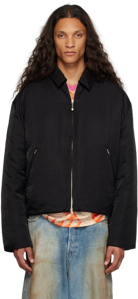 商品Acne Studios|Black Crinkled Down Jacket,价格¥5988,第1张图片