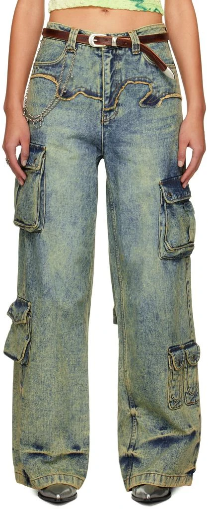 商品ANDERSSON BELL|Blue Simiz Jeans,价格¥2353,第1张图片