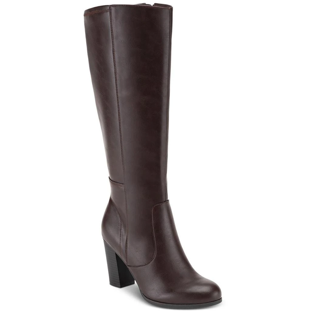 商品Style & Co|Style & Co. Womens Addyy Microsuede Pull On Knee-High Boots,价格¥92,第3张图片详细描述