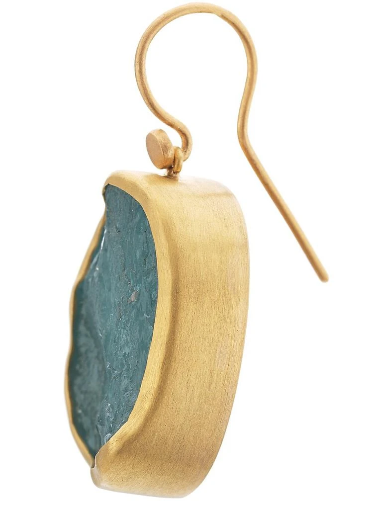 商品Eli Halili|22K Yellow Gold &amp; Aquamarine Drop Earrings,价格¥56199,第4张图片详细描述