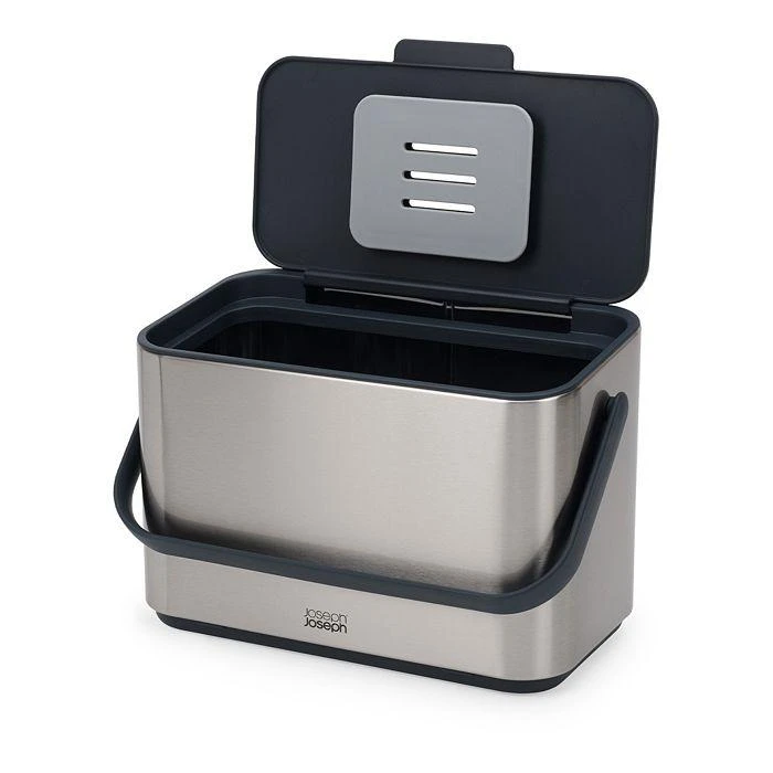 商品Joseph Joseph|Collect 4 Liter Stainless Steel Food Waste Compost Caddy,价格¥372,第1张图片详细描述