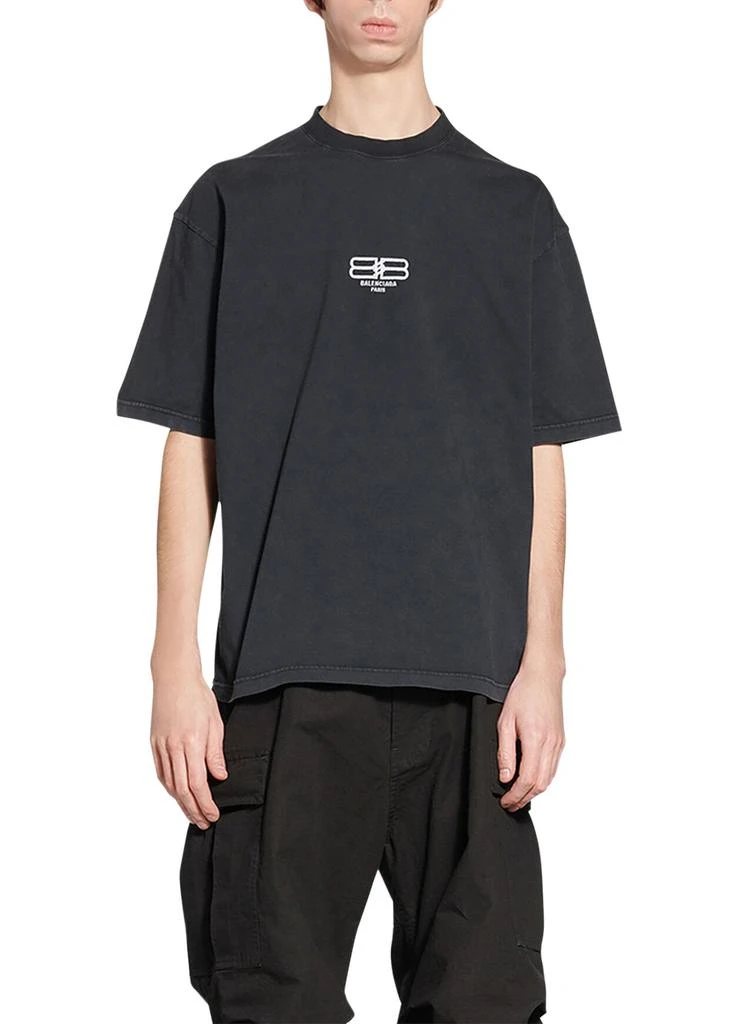 商品Balenciaga|BB PARIS标识男士中等剪裁T恤,价格¥3687,第2张图片详细描述