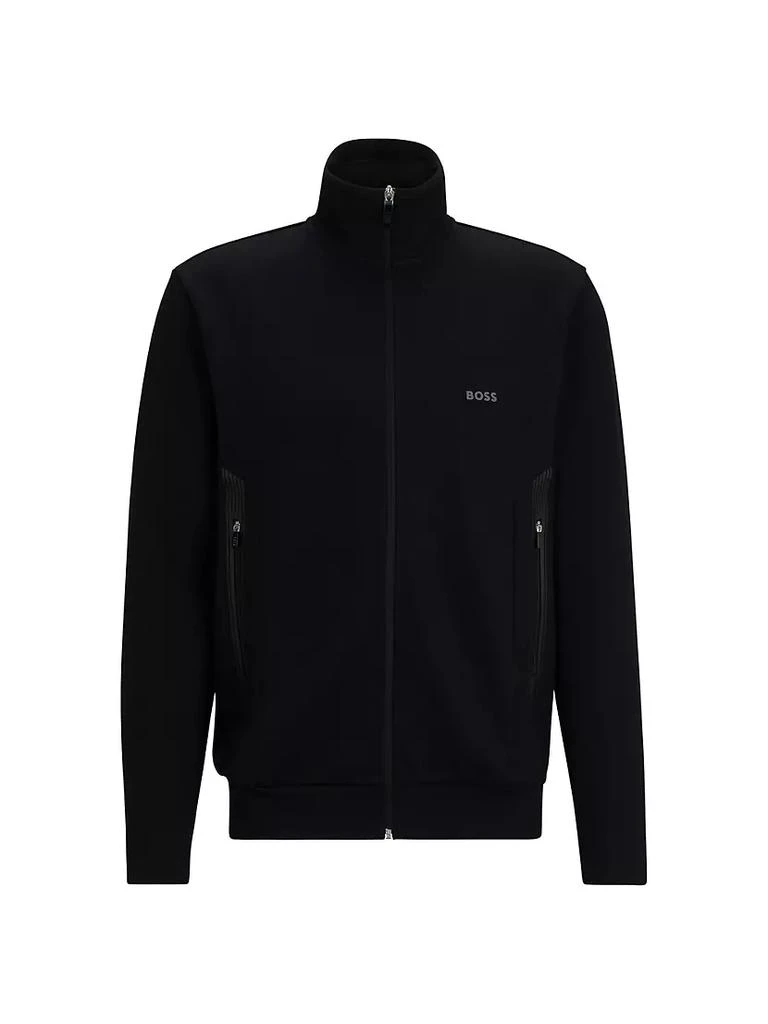 商品Hugo Boss|Zip-Up Sweatshirt with Logo Print,价格¥1681,第1张图片