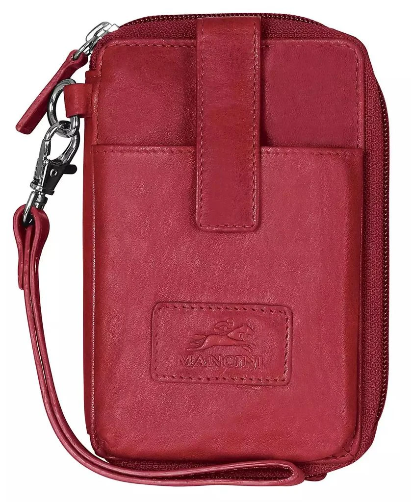 商品Mancini Leather Goods|Casablanca Collection RFID Secure Cell Phone Wallet,价格¥281,第1张图片