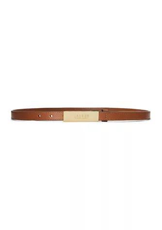 商品Ralph Lauren|Logo Leather Skinny Belt,价格¥515,第3张图片详细描述
