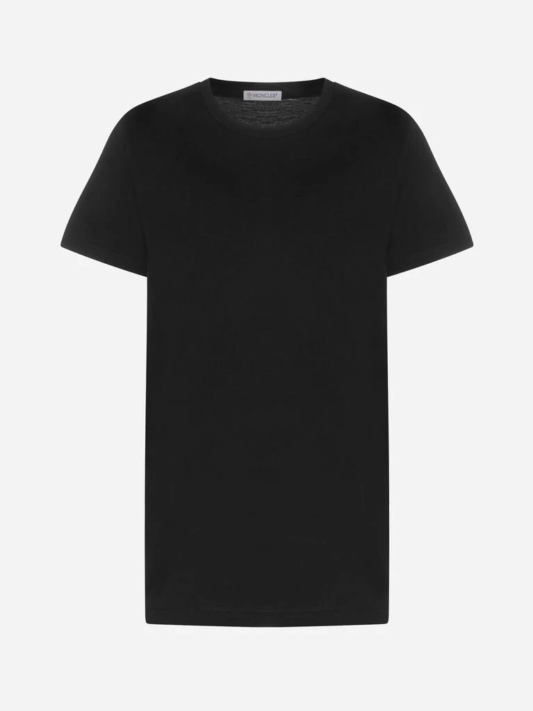 商品Moncler|Logo-patch cotton t-shirt,价格¥1463,第1张图片