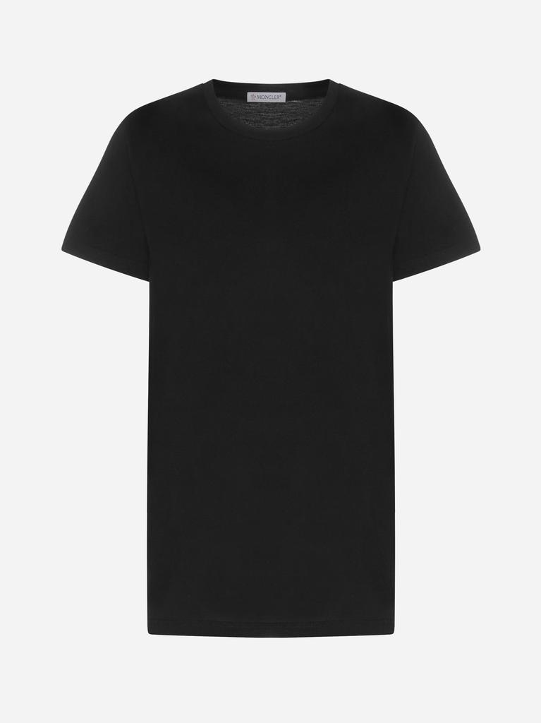 商品Moncler|Logo-patch cotton t-shirt,价格¥823,第1张图片