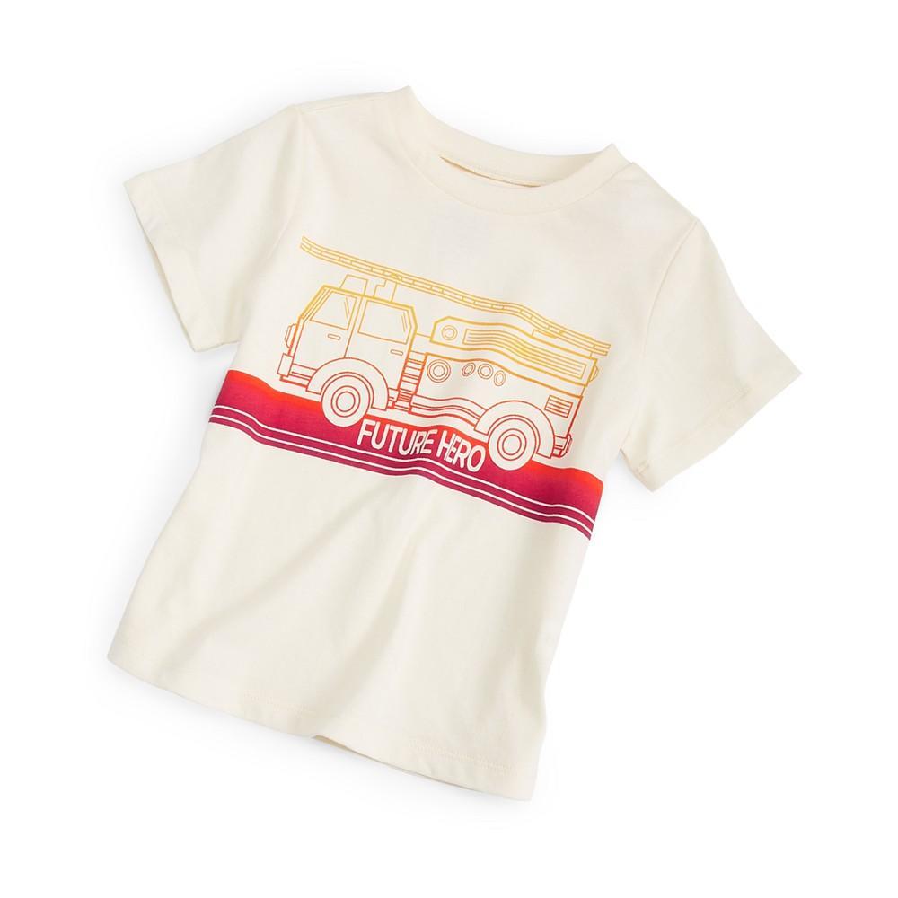 商品First Impressions|Baby Boys Future Hero Fire Truck Short-Sleeve T-Shirt, Created for Macy's,价格¥37,第1张图片